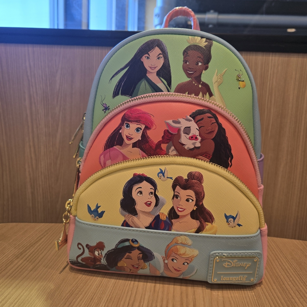 NWT Loungefly Disney Princess Pastel Backpack - Picture 1 of 9